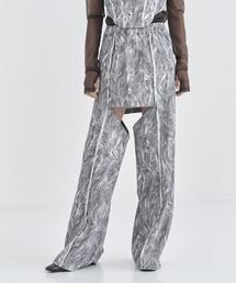 【JOHN LAWRENCE SULLIVAN/ジョンローレンスサリバン】STRETCH JACQUARD DOCKING PANTS/ストレッチジャガードドッキングパンツ/スカートパンツ