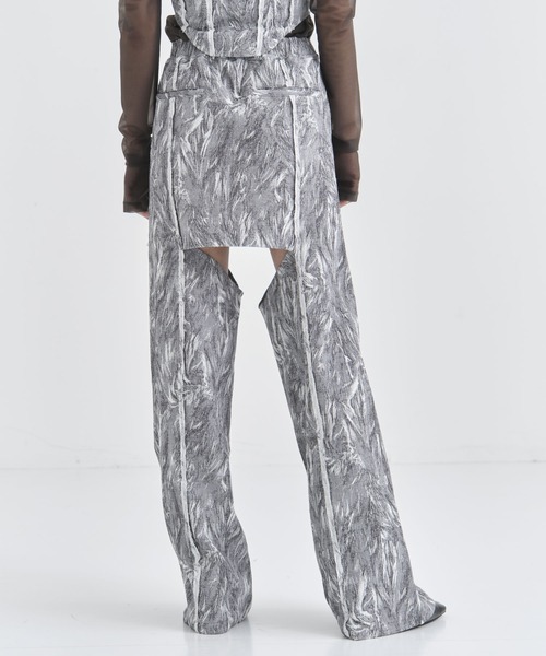 JOHN LAWRENCE SULLIVAN（ジョンローレンスサリバン）の「【JOHN LAWRENCE SULLIVAN/ジョンローレンスサリバン】STRETCH JACQUARD DOCKING PANTS/ストレッチジャガードドッキングパンツ/スカートパンツ（その他パンツ・レディース・グレー・XS/S）」の5枚目の写真
