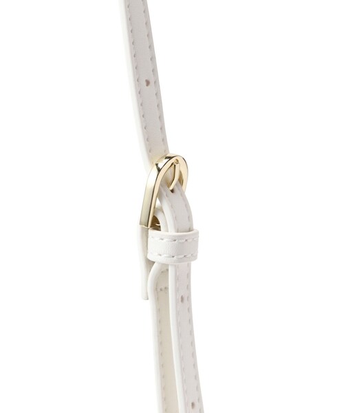 EDIT COLOGNE（エディットコロン）の「ツィードパイピングバッグ（ショルダーバッグ・レディース・ホワイト/ブラック・ﾌﾘ-）」の11枚目の写真