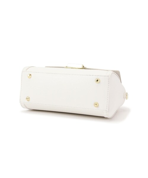 EDIT COLOGNE（エディットコロン）の「ツィードパイピングバッグ（ショルダーバッグ・レディース・ホワイト/ブラック・ﾌﾘ-）」の15枚目の写真