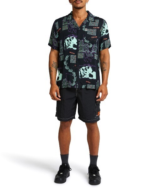 DEUS EX MACHINA(デウスエクスマキナ)の「PRIMITIVE SHIRT(シャツ/ブラウス・メンズ・ブラック/オフホワイト・LARGE/MEDIUM)」の5枚目の写真
