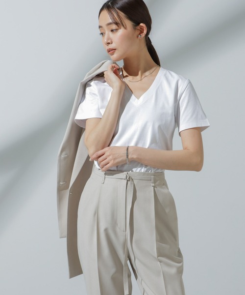 Anti Soaked(R) 汗染み防止 VネックTシャツ（Tシャツ/カットソー