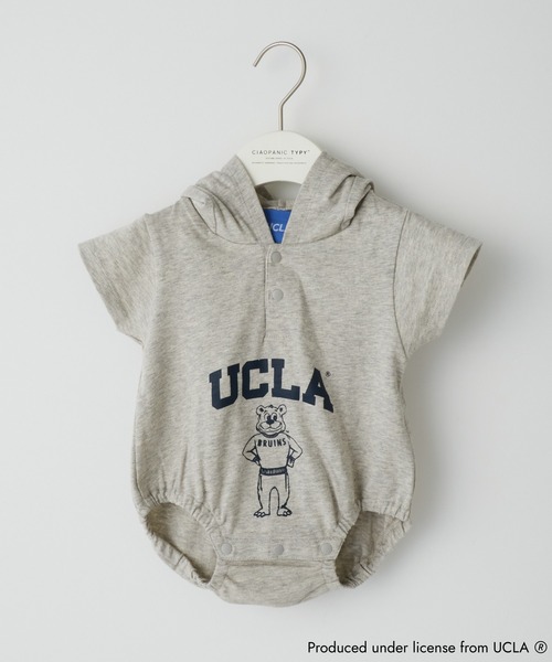 UCLA（ユーシーエルエー）の「【KIDS】【UCLA】TYPY別注プリントロンパース（ロンパース・キッズ・アイボリー/チャコールグレー・ONE SIZE）」の6枚目の写真