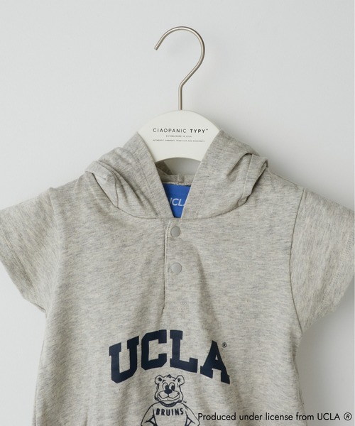 UCLA（ユーシーエルエー）の「【KIDS】【UCLA】TYPY別注プリントロンパース（ロンパース・キッズ・アイボリー/チャコールグレー・ONE SIZE）」の8枚目の写真