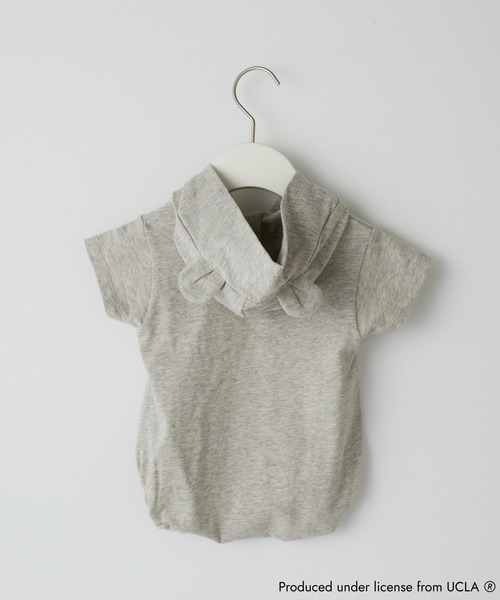 UCLA（ユーシーエルエー）の「【KIDS】【UCLA】TYPY別注プリントロンパース（ロンパース・キッズ・アイボリー/チャコールグレー・ONE SIZE）」の7枚目の写真