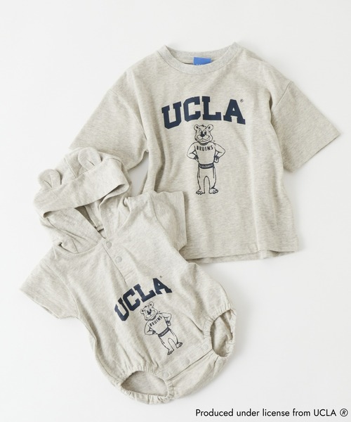 UCLA（ユーシーエルエー）の「【KIDS】【UCLA】TYPY別注プリントロンパース（ロンパース・キッズ・アイボリー/チャコールグレー・ONE SIZE）」の4枚目の写真