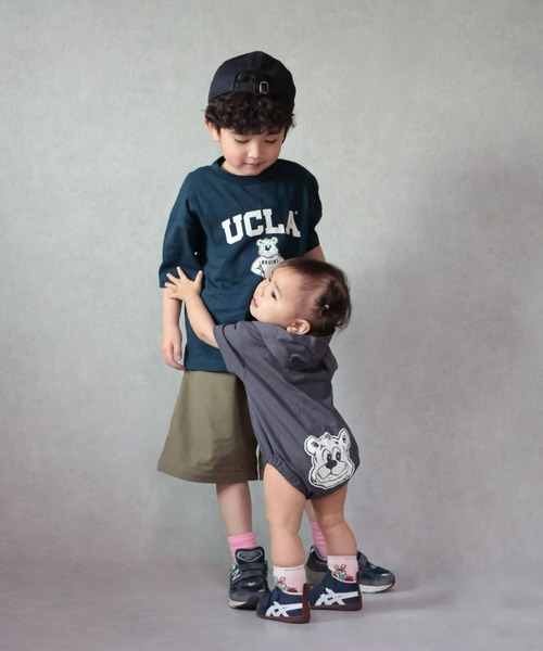 UCLA（ユーシーエルエー）の「【KIDS】【UCLA】TYPY別注プリントロンパース（ロンパース・キッズ・アイボリー/チャコールグレー・ONE SIZE）」の20枚目の写真