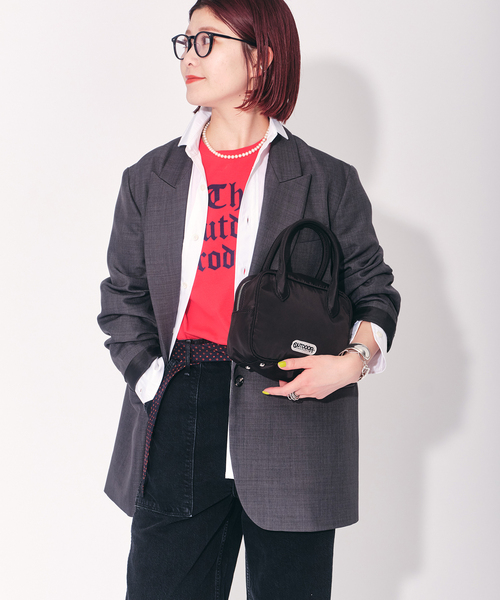 OUTDOOR PRODUCTS Usual Things（アウトドアプロダクツユージュアルシングス）の「シングルテーラードジャケット（テーラードジャケット・レディース・グレー/ネイビー・FREE）」の15枚目の写真