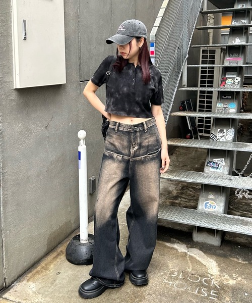 WHO'S WHO gallery（フーズフーギャラリー）の「ヘンリーネックショートTEE（Tシャツ/カットソー・レディース・ライトグレー/ブラック/オフホワイト/チャコールグレー/ブラック系その他/レッド・FREE）」の14枚目の写真