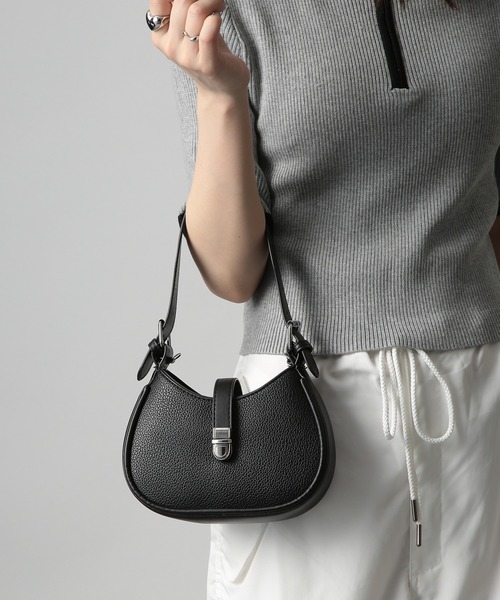 SETUP7（セットアップセブン）の「【SETUP7】チェーンストラップ テサリーミニバッグ SCCH517（ショルダーバッグ・レディース・ホワイト/ダークブラウン/ブラック・FREE）」の16枚目の写真