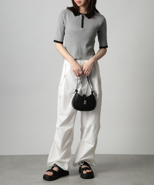 SETUP7（セットアップセブン）の「【SETUP7】チェーンストラップ テサリーミニバッグ SCCH517（ショルダーバッグ・レディース・ホワイト/ダークブラウン/ブラック・FREE）」の15枚目の写真