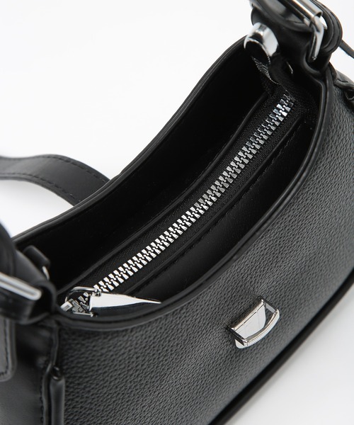 SETUP7（セットアップセブン）の「【SETUP7】チェーンストラップ テサリーミニバッグ SCCH517（ショルダーバッグ・レディース・ホワイト/ダークブラウン/ブラック・FREE）」の4枚目の写真