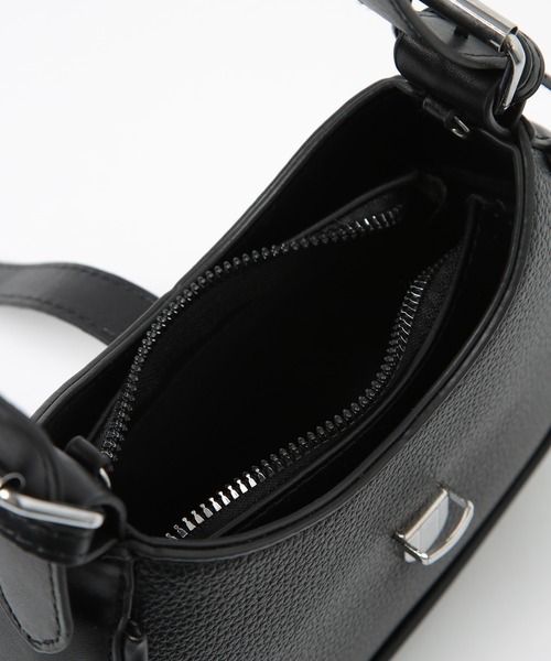 SETUP7（セットアップセブン）の「【SETUP7】チェーンストラップ テサリーミニバッグ SCCH517（ショルダーバッグ・レディース・ホワイト/ダークブラウン/ブラック・FREE）」の5枚目の写真