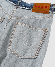 ■MARNI■ ストーンウォッシュ加工 リバーシブルデニム MARNI - STONE WASHED ORGANIC BLUE DENIM / デニムシャツ