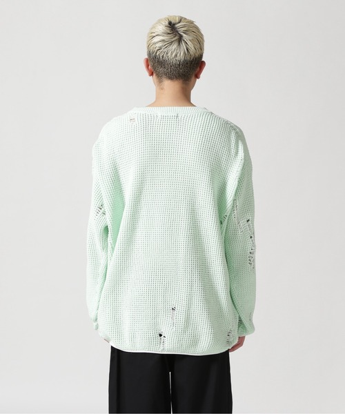 ROYAL FLASH（ロイヤルフラッシュ）の「Guernika/ゲルニカ/CREW NECK KNIT SWEATER（ニット/セーター・メンズ・ベージュ/ブラック/ブルー・F）」の14枚目の写真