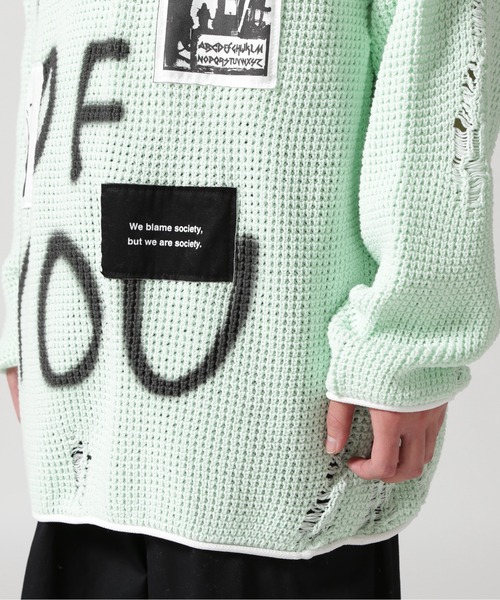 ROYAL FLASH（ロイヤルフラッシュ）の「Guernika/ゲルニカ/CREW NECK KNIT SWEATER（ニット/セーター・メンズ・ベージュ/ブラック/ブルー・F）」の17枚目の写真