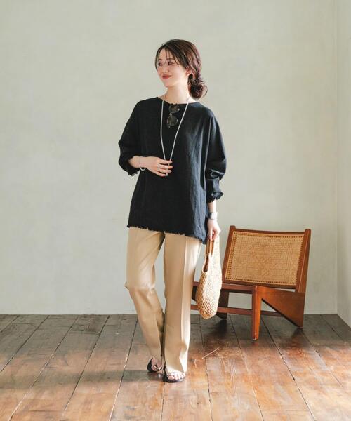 RODE SKO（ロデスコ）の「ウッドハンドルペーパーバッグ（トートバッグ・レディース・グレー/ナチュラル/ブラック・ONE）」の10枚目の写真