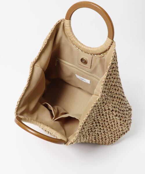 RODE SKO（ロデスコ）の「ウッドハンドルペーパーバッグ（トートバッグ・レディース・グレー/ナチュラル/ブラック・ONE）」の20枚目の写真