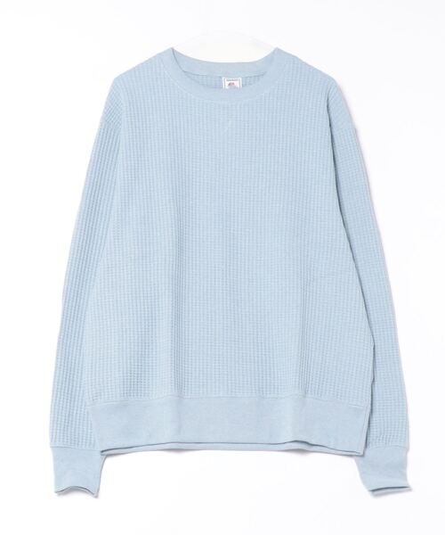 Sakka（サッカ）の「[JEMORGAN] ビッグワッフルBIGSIZEクルーネック（Tシャツ/カットソー・レディース・ブラック/杢グレー/ピンク/ミント/サックスブルー/ブルー・M/L/XL）」の4枚目の写真