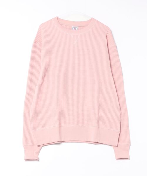 Sakka（サッカ）の「[JEMORGAN] ビッグワッフルBIGSIZEクルーネック（Tシャツ/カットソー・レディース・ブラック/杢グレー/ピンク/ミント/サックスブルー/ブルー・M/L/XL）」の6枚目の写真