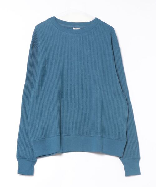 Sakka（サッカ）の「[JEMORGAN] ビッグワッフルBIGSIZEクルーネック（Tシャツ/カットソー・レディース・ブラック/杢グレー/ピンク/ミント/サックスブルー/ブルー・M/L/XL）」の5枚目の写真