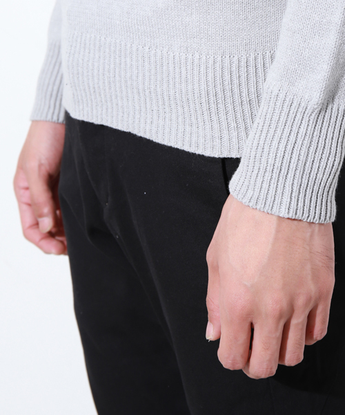 AKM Contemporary(エイケイエムコンテンポラリー)の「【AKM Contemporary】別注クルーネックコットンニット(ニット/セーター・メンズ・ホワイト/グレー/ネイビー/ブラック・L/S/M)」の15枚目の写真