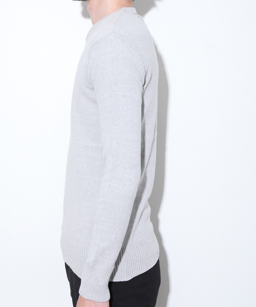 AKM Contemporary(エイケイエムコンテンポラリー)の「【AKM Contemporary】別注クルーネックコットンニット(ニット/セーター・メンズ・ホワイト/グレー/ネイビー/ブラック・L/S/M)」の16枚目の写真
