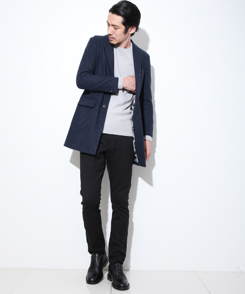 AKM Contemporary(エイケイエムコンテンポラリー)の「【AKM Contemporary】別注クルーネックコットンニット(ニット/セーター・メンズ・ホワイト/グレー/ネイビー/ブラック・L/S/M)」の11枚目の写真