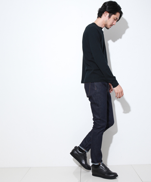 AKM Contemporary(エイケイエムコンテンポラリー)の「【AKM Contemporary】別注クルーネックコットンニット(ニット/セーター・メンズ・ホワイト/グレー/ネイビー/ブラック・L/S/M)」の13枚目の写真