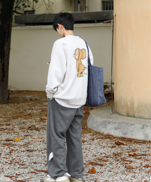 Tom＆Jerry（トムアンドジェリー）の「スウェットカットソー（スウェット・メンズ・グレー・MEDIUM）」の8枚目の写真