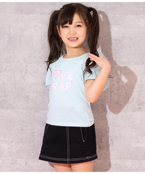 ANAP kids（アナップキッズ）の「シフォン袖スパンコールトップス（Tシャツ/カットソー・キッズ・ホワイト/サックスブルー/イエロー系その他・100cm/110cm/120cm/130cm）」の15枚目の写真