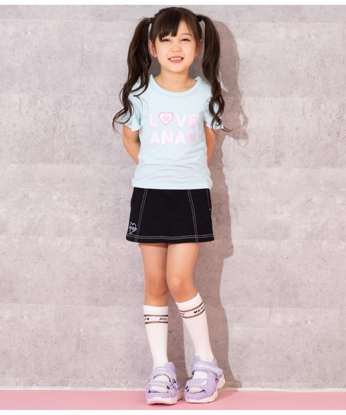 ANAP kids（アナップキッズ）の「シフォン袖スパンコールトップス（Tシャツ/カットソー・キッズ・ホワイト/サックスブルー/イエロー系その他・100cm/110cm/120cm/130cm）」の6枚目の写真