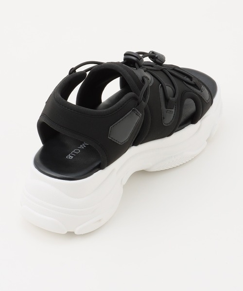 Honeys（ハニーズ）の「コード付きスポーツサンダル（サンダル・レディース・ホワイト/ブラック×ホワイト・S/M/L/LL）」の14枚目の写真