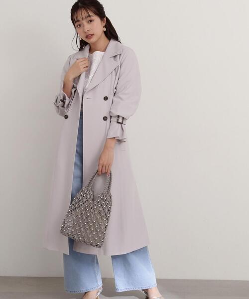 EDIT COLOGNE（エディットコロン）の「メタルビーズメッシュバッグ（ハンドバッグ・レディース・グレー/オフホワイト/ブラック・ﾌﾘ-）」の8枚目の写真