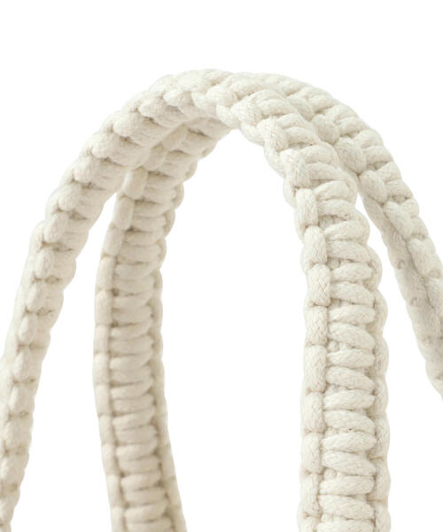 EDIT COLOGNE（エディットコロン）の「メタルビーズメッシュバッグ（ハンドバッグ・レディース・グレー/オフホワイト/ブラック・ﾌﾘ-）」の14枚目の写真