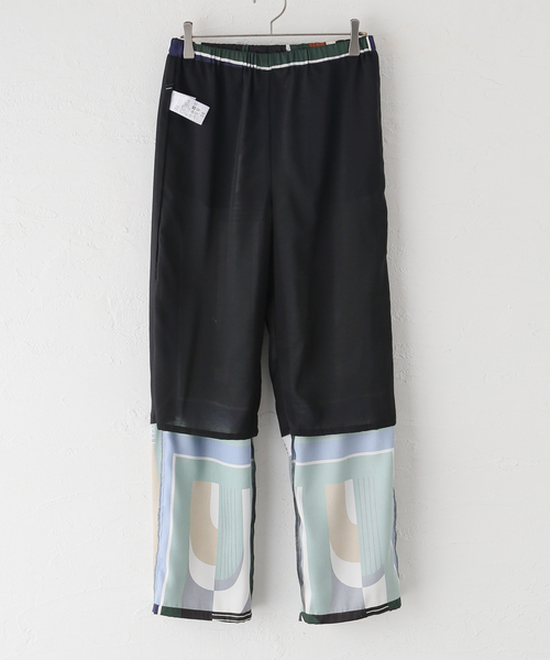 JOURNAL STANDARD(ジャーナルスタンダード)の「キカスカーフプリントパンツ(その他パンツ・レディース・グリーン/レッド・36/38)」の14枚目の写真