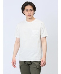 TAKA-Q（タカキュー）の「【ストレッチ】タカキュー カットサッカー クルーネック半袖Tシャツ（Tシャツ/カットソー・メンズ）」