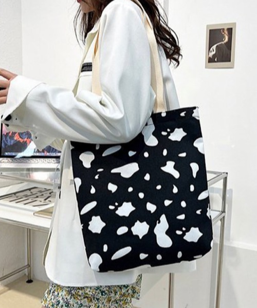 Mignonjour（ミニョンジュール）の「Mignonjour/牛柄トートバッグ