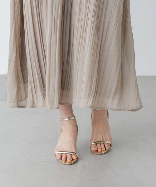 NANO universe（ナノユニバース）の「ワンストラップサンダル（サンダル・レディース・ブラック/ブラウン/ゴールド・36/37/38）」の3枚目の写真