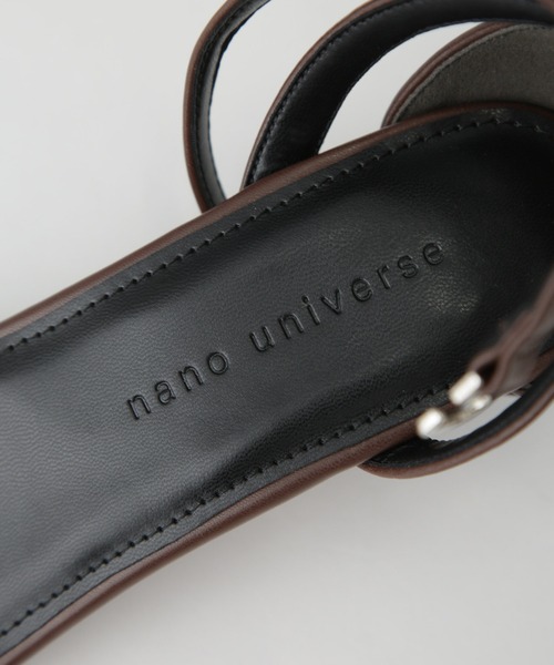 NANO universe（ナノユニバース）の「ワンストラップサンダル（サンダル・レディース・ブラック/ブラウン/ゴールド・36/37/38）」の5枚目の写真