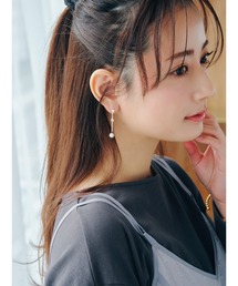 パールチェーンピアス