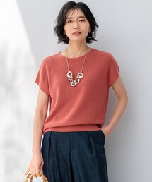 23区（ニジュウサンク）の「【洗える】コットンアセテート バックボタン ニット（ニット/セーター）」