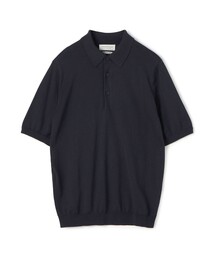 シルクコットン ニットポロシャツ SESIA