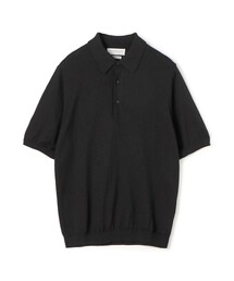 シルクコットン ニットポロシャツ SESIA