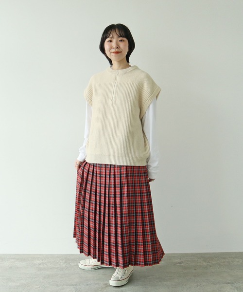 PAR ICI ウール ニットベスト ジップアップ PAR ICI（パーリッシィ）の