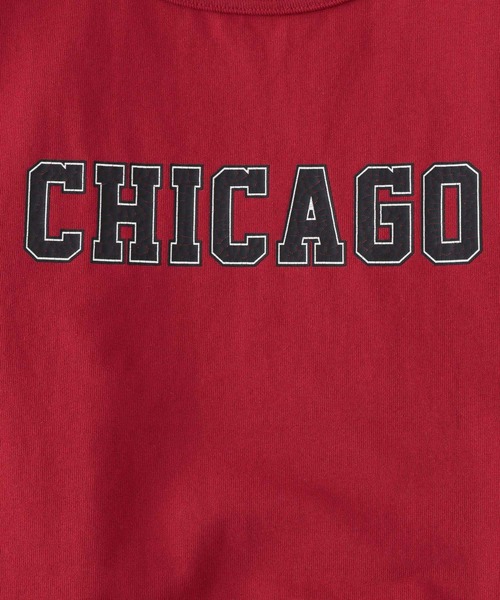 NBA（エヌビーエー）の「【NBA】別注/フリルチュールスリーブロゴTシャツ（Tシャツ/カットソー・レディース・レッド/ブラック・FREE）」の20枚目の写真