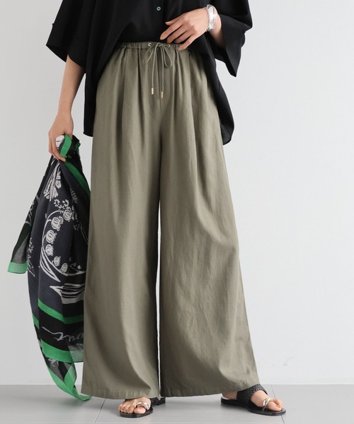 BARNYARDSTORM（バンヤードストーム）の「BARNYARDSTORM / リネンイージーパンツ【WEB限定カラー・サイズ】ハンドウォッシャブル（その他パンツ・レディース・グリーン/カーキ/ブラック/モカ・S/M/L）」の19枚目の写真