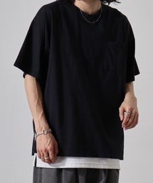 Pigmented oversized pocket T-shirt / ピグメント加工オーバーサイズポケット付きTシャツ unisex