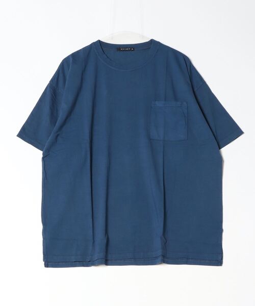 FUNALIVE（ファンアライブ）の「Pigmented oversized pocket T-shirt / ピグメント加工オーバーサイズポケット付きTシャツ unisex（Tシャツ/カットソー・メンズ・グリーン/チャコール/ブラック/パープル/ネイビー/ベージュ・L/M/XL）」の17枚目の写真