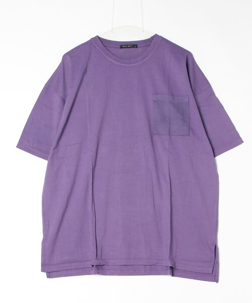 FUNALIVE（ファンアライブ）の「Pigmented oversized pocket T-shirt / ピグメント加工オーバーサイズポケット付きTシャツ unisex（Tシャツ/カットソー・メンズ・グリーン/チャコール/ブラック/パープル/ネイビー/ベージュ・L/M/XL）」の15枚目の写真